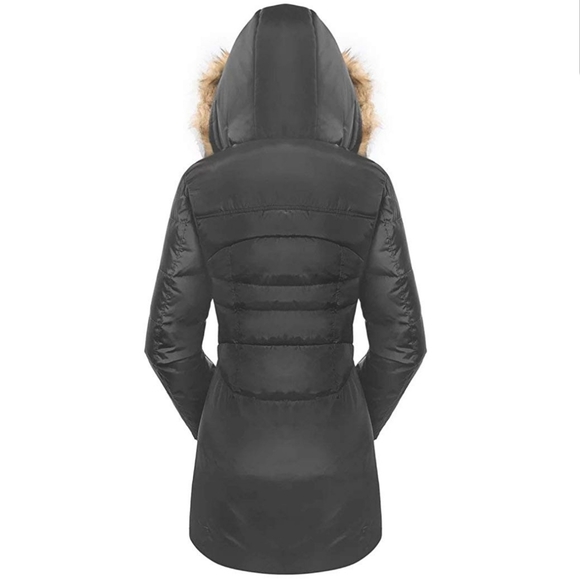 Valuker Down Coat with Fur Hood - Picture 3 of 7